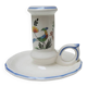 Old candlestick Gien – Birds of Paradise
