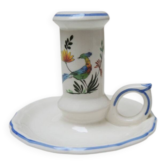 Old candlestick Gien – Birds of Paradise