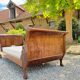 Bench, Rest Bed In Mahogany With Swan Neck Empire Style XIX Eme Century