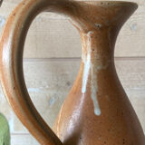 Vintage glazed stoneware pitcher