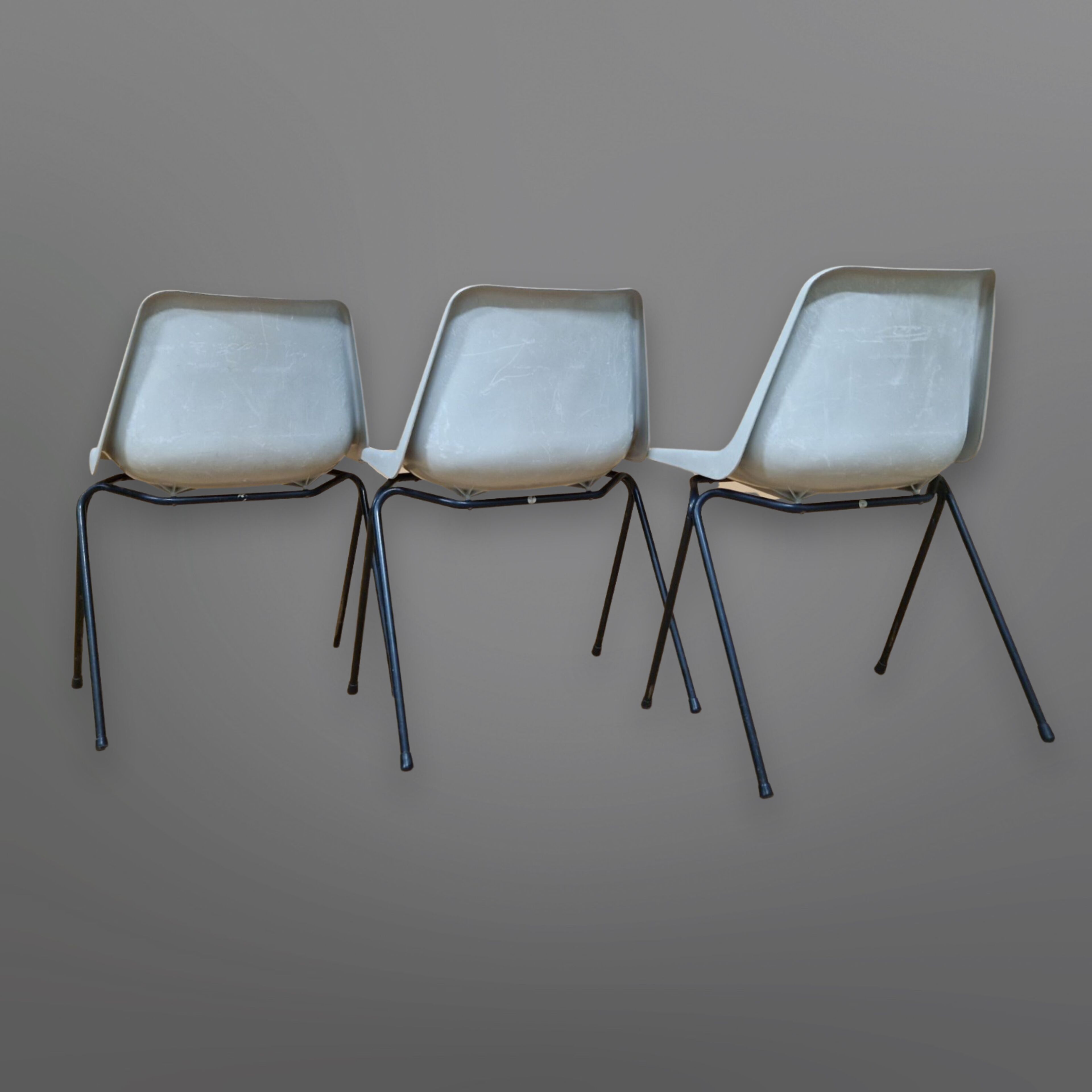 Polyprop stacking chairs by Robin Day for Tecno, Italy 1960s