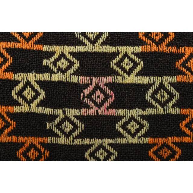 Vintage Turkish Oushak Handmade Wool Cotton Brown Area Rug 180x291
