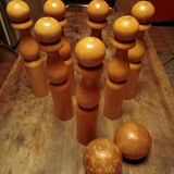 Wooden bowling