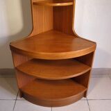 1970s teak corner shelf