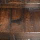 Antique English wooden bench / hall bench from the early 18th century