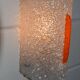 2 orange perspex and plexiglass wall lights from the 60s-70s.