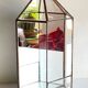 Vide poche mural miroir et laiton vintage