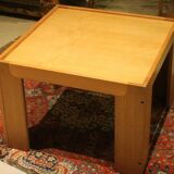 Mid-Century Modern Italian Square Light Wood Coffee Table by Piero Lissoni for Cassina, 1960s