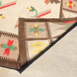 Immense tapis moderne vintage Kilim, 1970