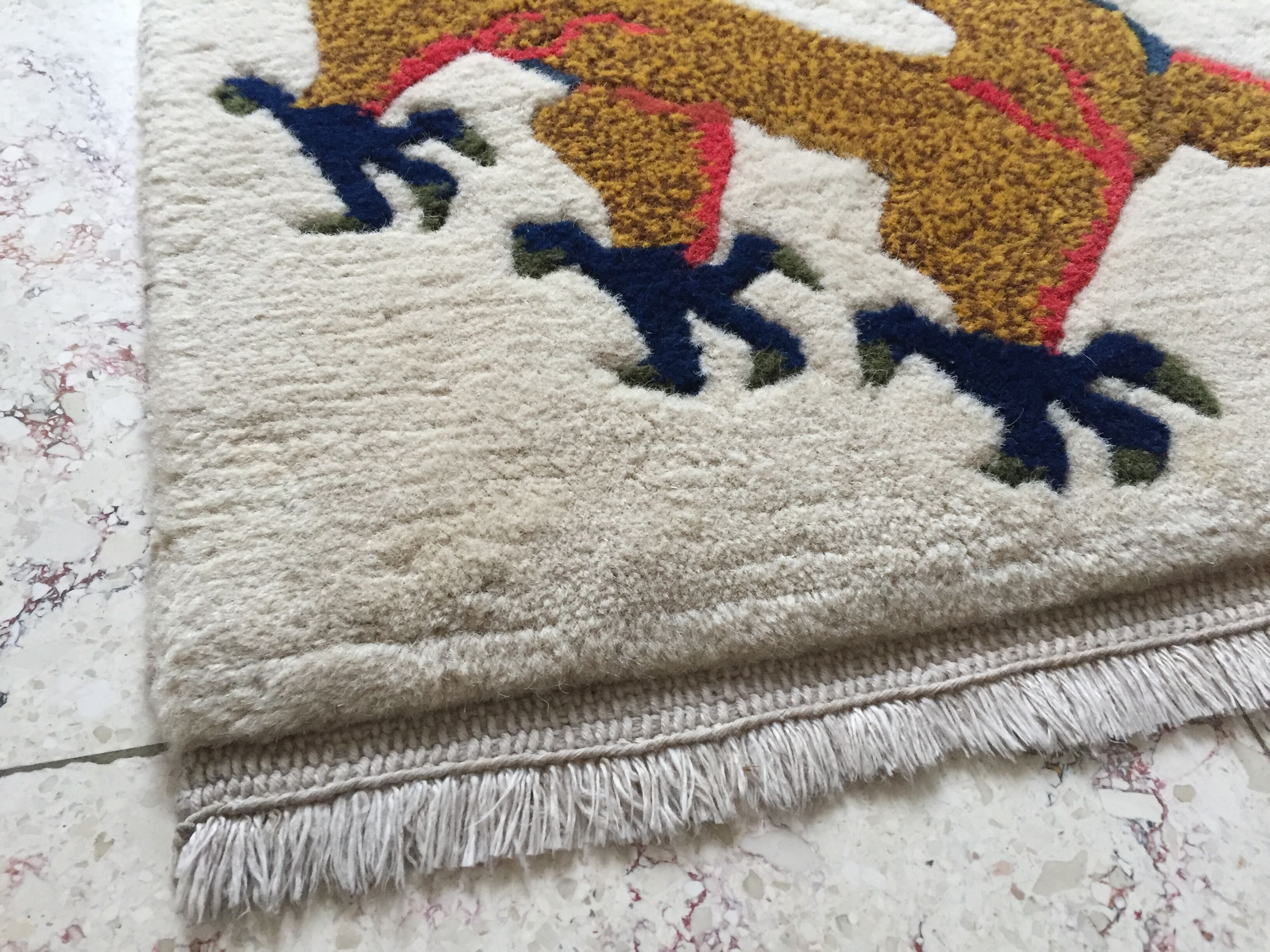 Tibetan wool carpet dragon decoration – 54cm x 43 cm