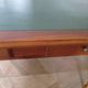 Minister's desk style L. Philippe – 2 drawers – cherry wood – faux leather desk mat