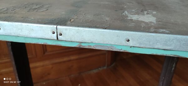 Ancienne table de bistrot Fischel