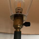 Bronze tripod floor lamp with doe hooves, 1950