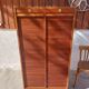 double curtain filing cabinet, vintage