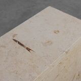 Mid-Century Italian Travertine Console, 1980s