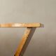 Art Deco Revival Burl Console Table, 1980s-1990s