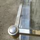 Table basse double plateau verre vintage
