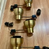 Set of 4 modular wall lights Scandinavian design 1950.