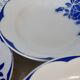4 vintage Digoin Sarreguemines earthenware soup plates, Corsica model