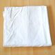 Vintage white woven linen tablecloth