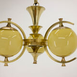 Brass chandelier, 1920s