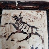 Tableau toile technique particulière et original d'un artiste marocain waddi Jaddioui