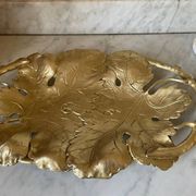 Solid brass fruit bowl