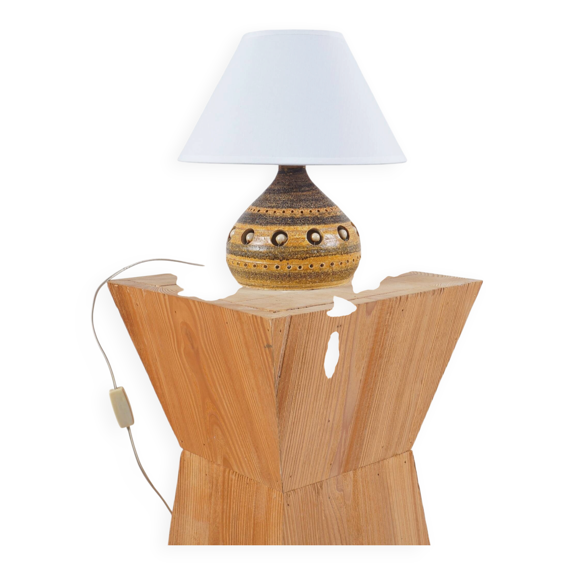 Georges PELLETIER - Vintage ceramic lamp, circa 1960