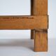Oak coffee table with lower rope shelf, 1970s