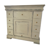 Meuble de métier en bois vintage