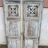 Pair of fir shutters