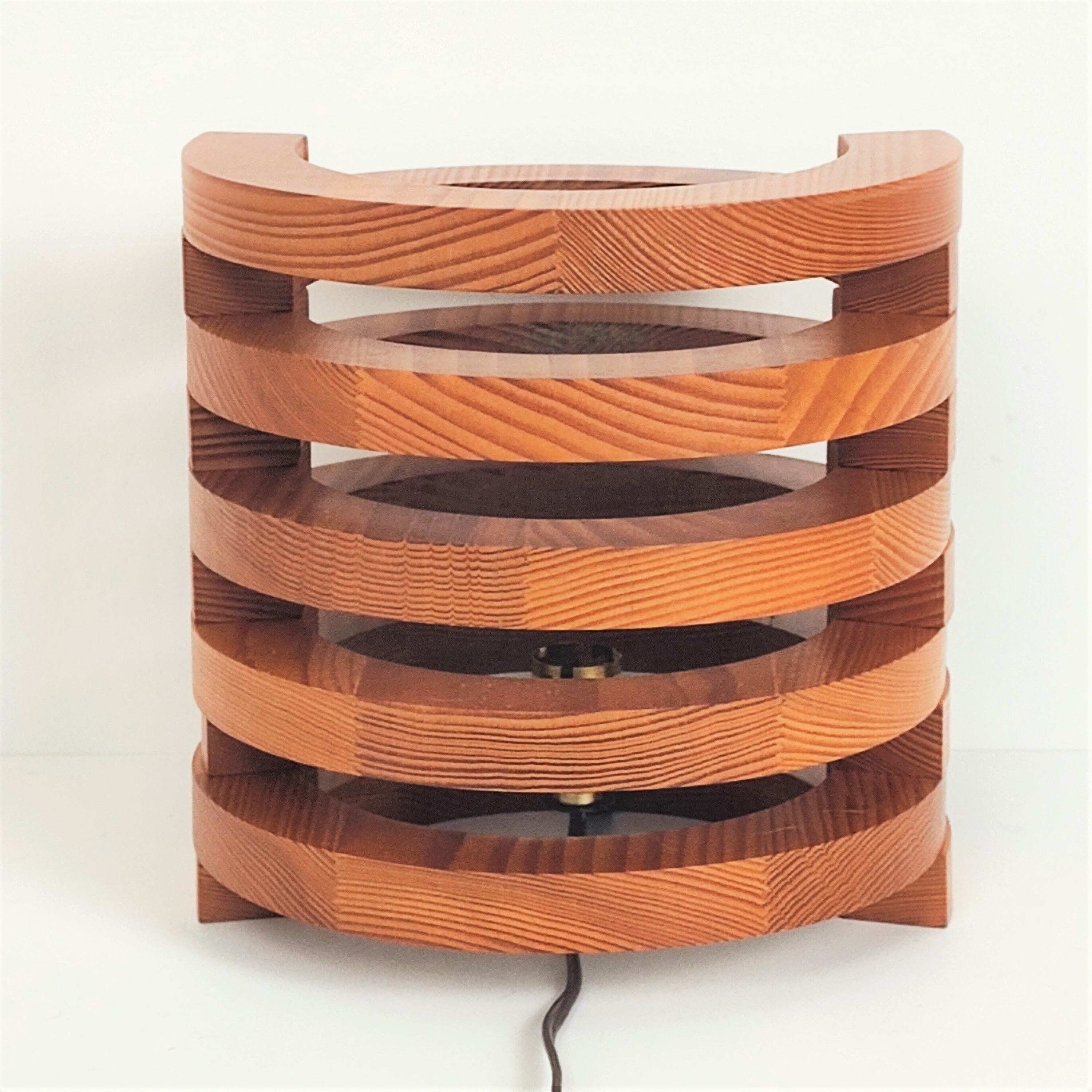 Scandinavian pine lamp