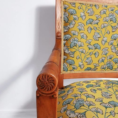 18th-century chair board and Biedermeier chair