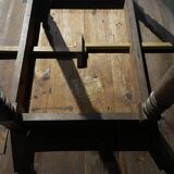 Oval shuttered dining table