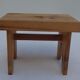 Small wooden footbench