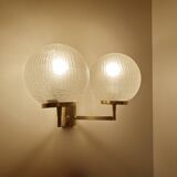 Pair Vintage Bubble Glass Wall Lights