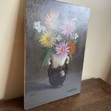Tableau ancien huile sur panneau j.b maurice vecker 1896-1998 nature morte