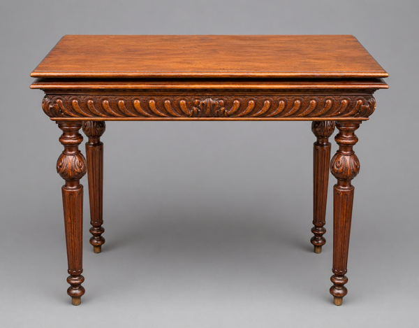 Table en console de jeu de style Henri II.