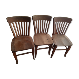 Lot of 3 bistro chairs