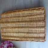 Wicker cutlery pickup, cutlery storage