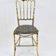 Mid-Century Chiavari Chair in Brass by Giuseppe Gaetano Descalzi, Italy, 1950s
