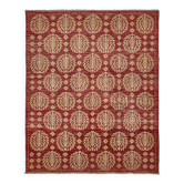 Tapis Oushak en laine noué à la main turc 202 cm x 244 cm