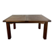 Brutalist solid oak table with 2 extensions from the 1990s.