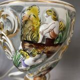 Paire de lampes de table en porcelaine portugaise limitée et numérotée par Alconaca