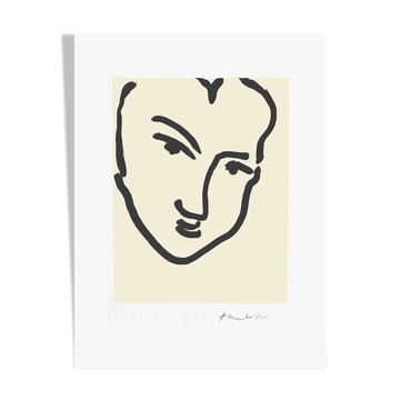 Henri matisse "nadia with the leaning face" 1994 lithograph