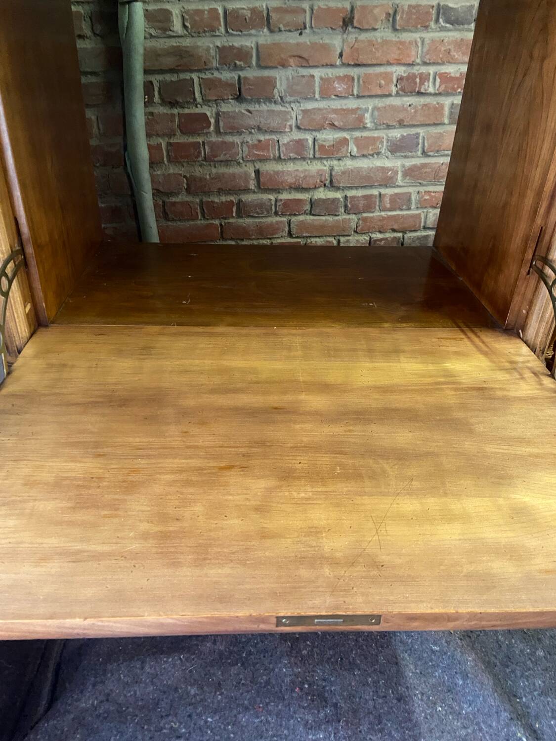 Secretary with a Walnut Drop Leaf