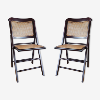 Pair of vintage folding chairs