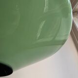 Pair of Art Deco opaline pendant lights from the 1940s