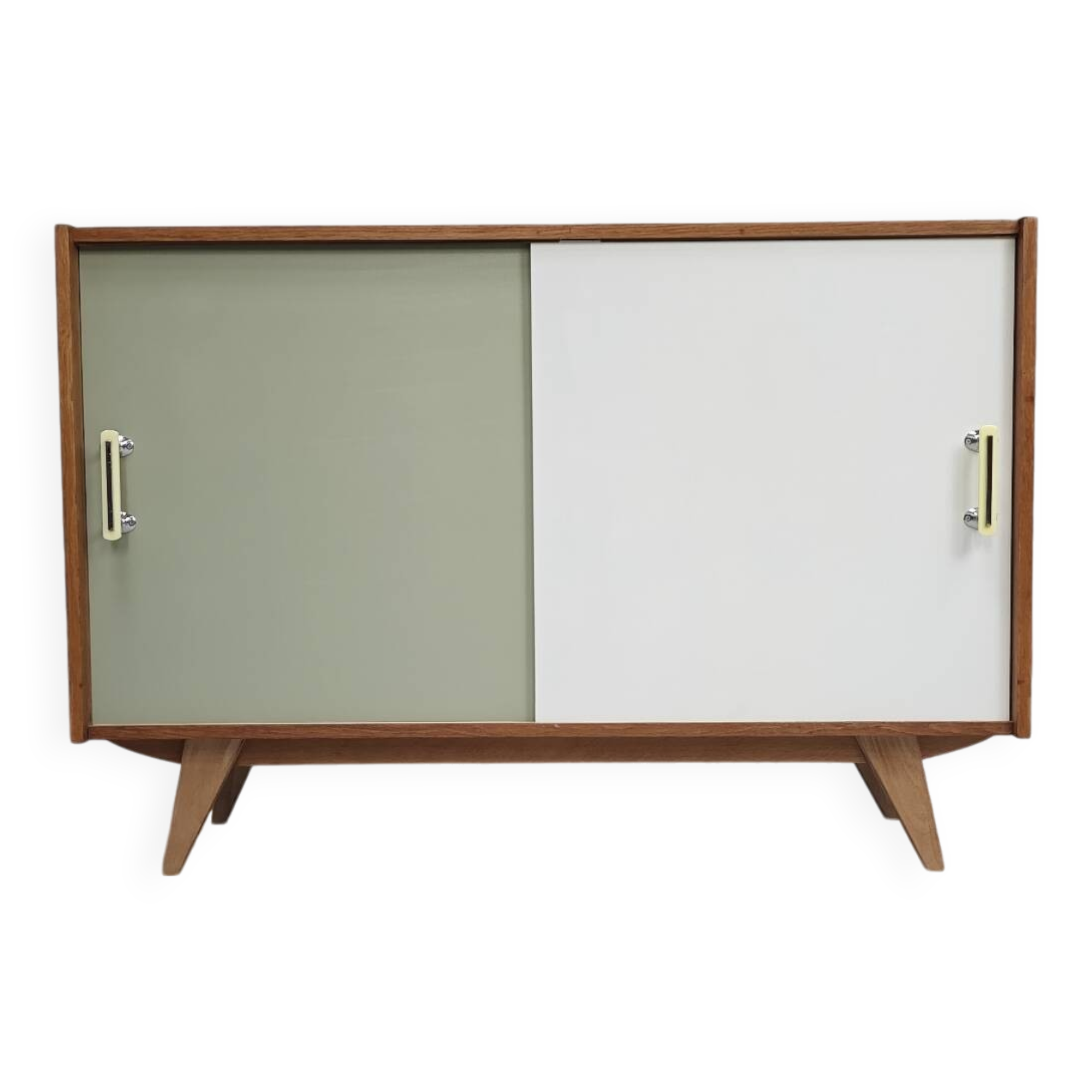 U-452 Green and White Sideboard by Jiri Jiroutek for Interier Praha 1960