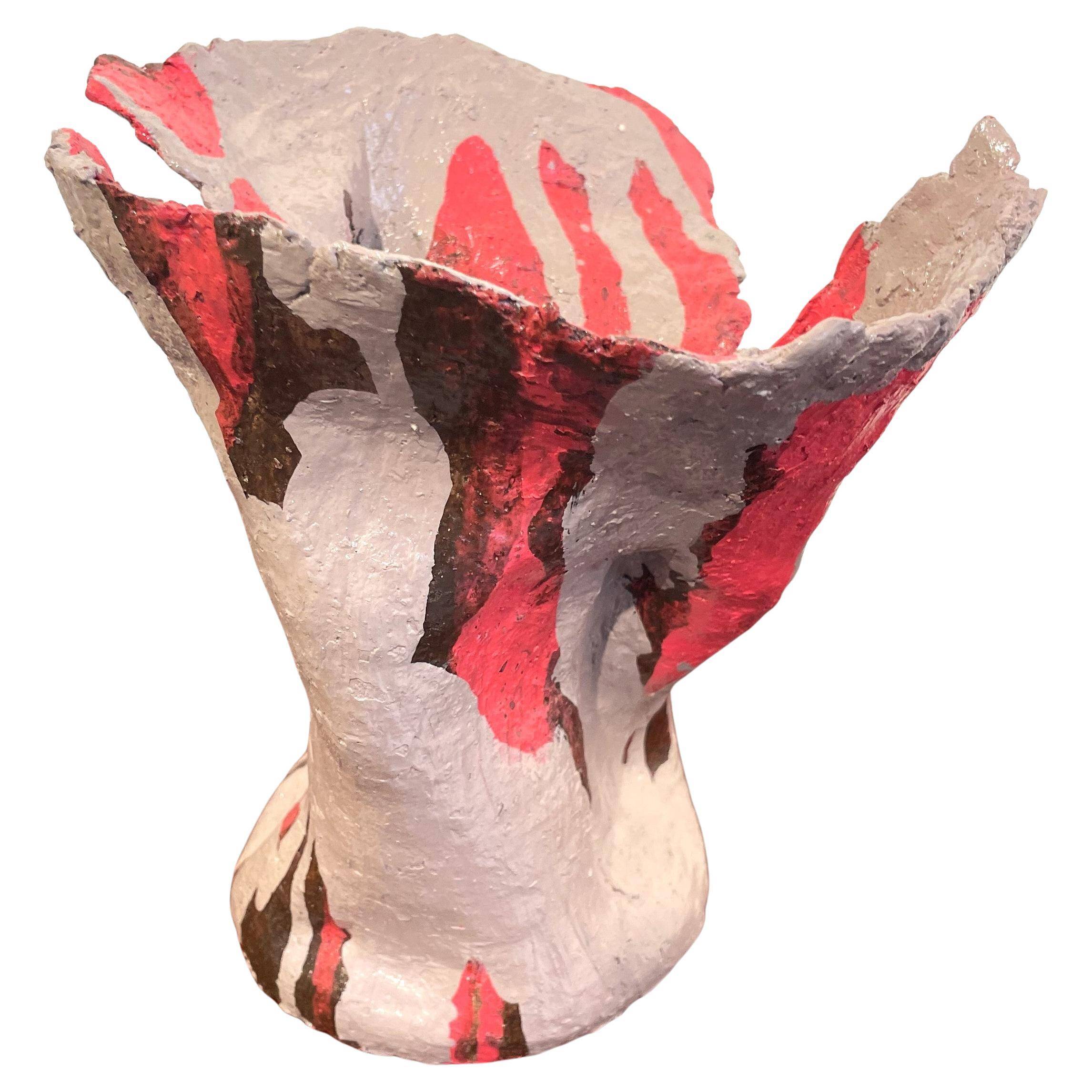 Grey pink ceramic by Rita Alaoui